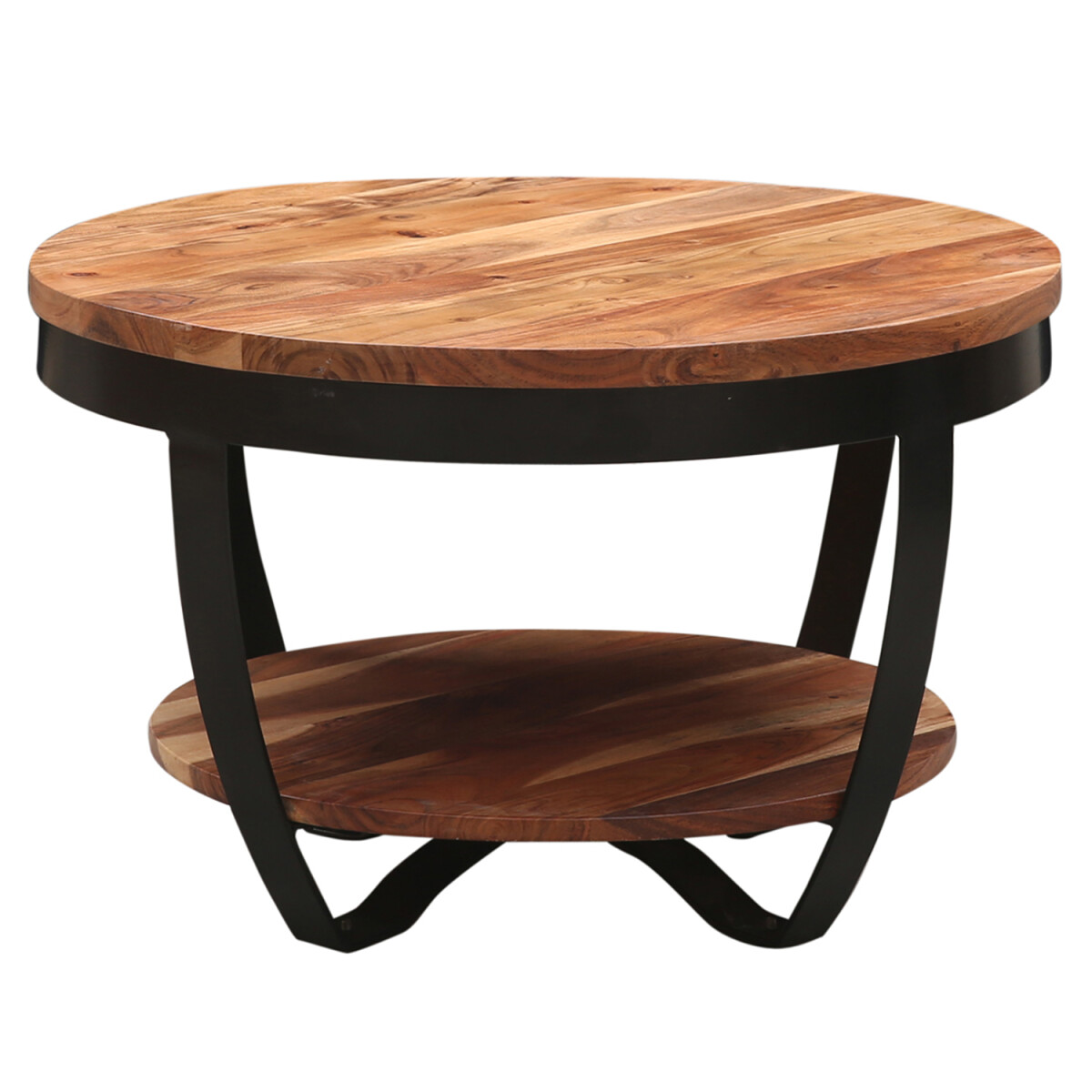 Tavolino Abdiel Ø 70 cm in legno  box