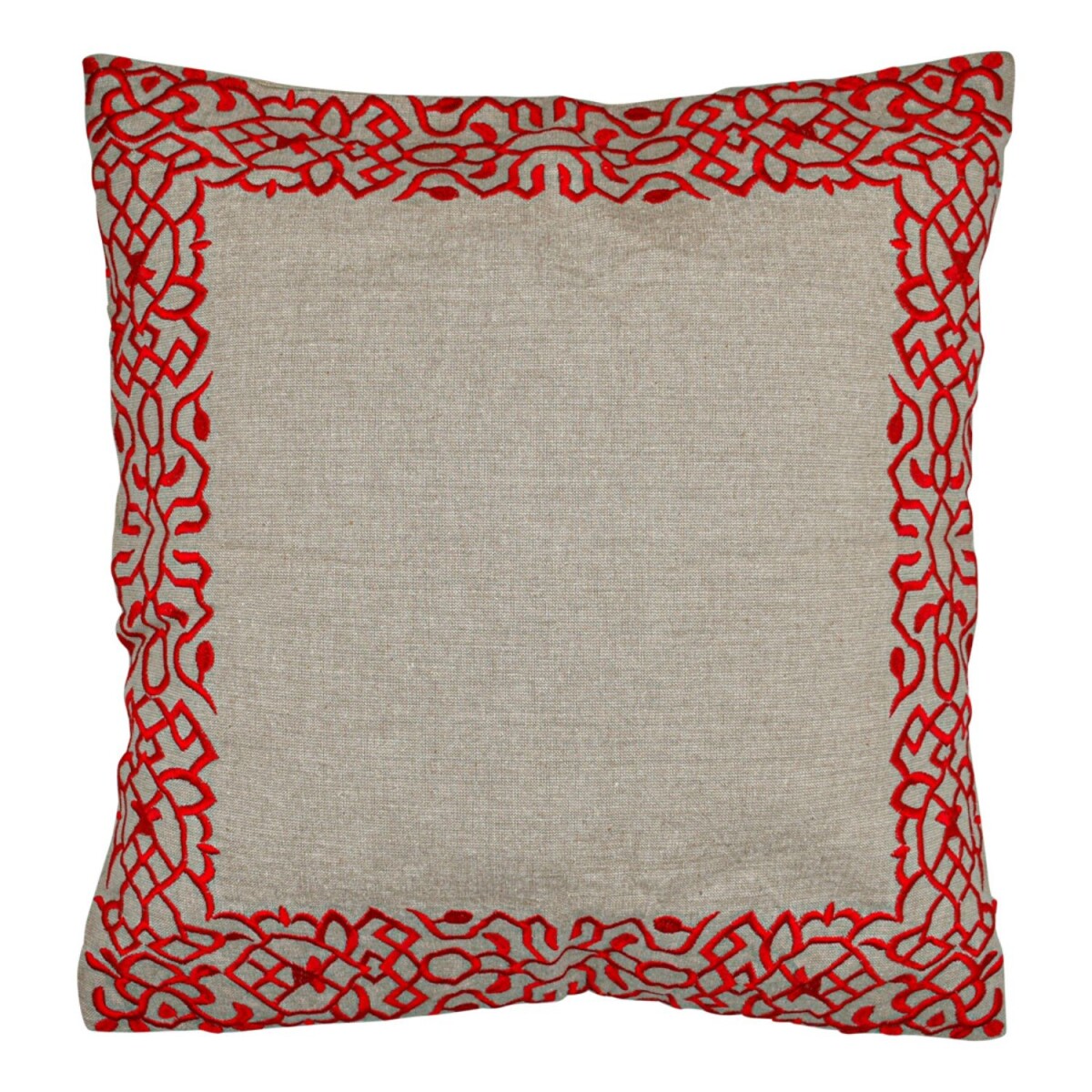 Fodera per cuscino realizzata a mano Frisia Rosso 50x50 cm |