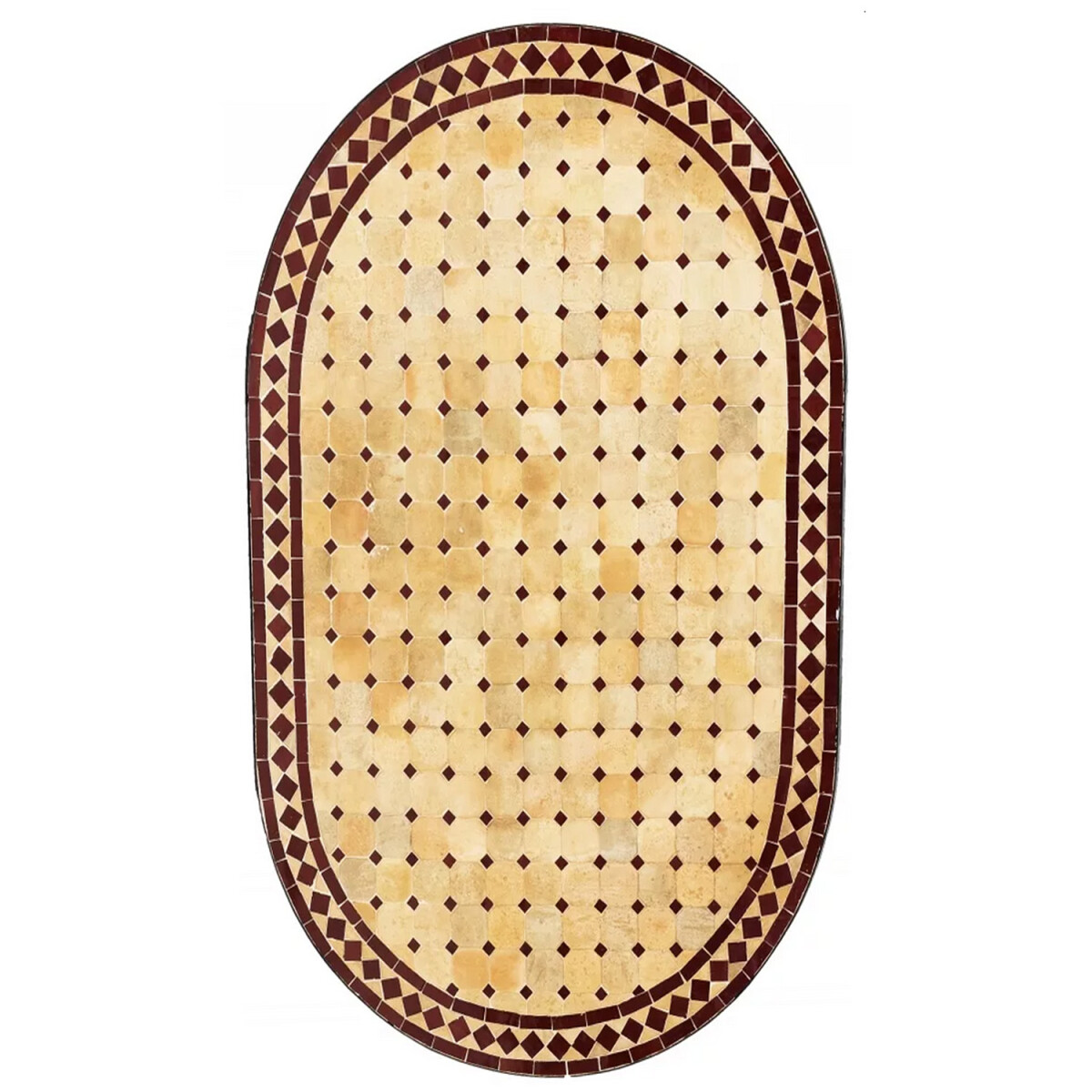 Piastrella a mosaico marocchina Marrakech, beige bordeaux, o