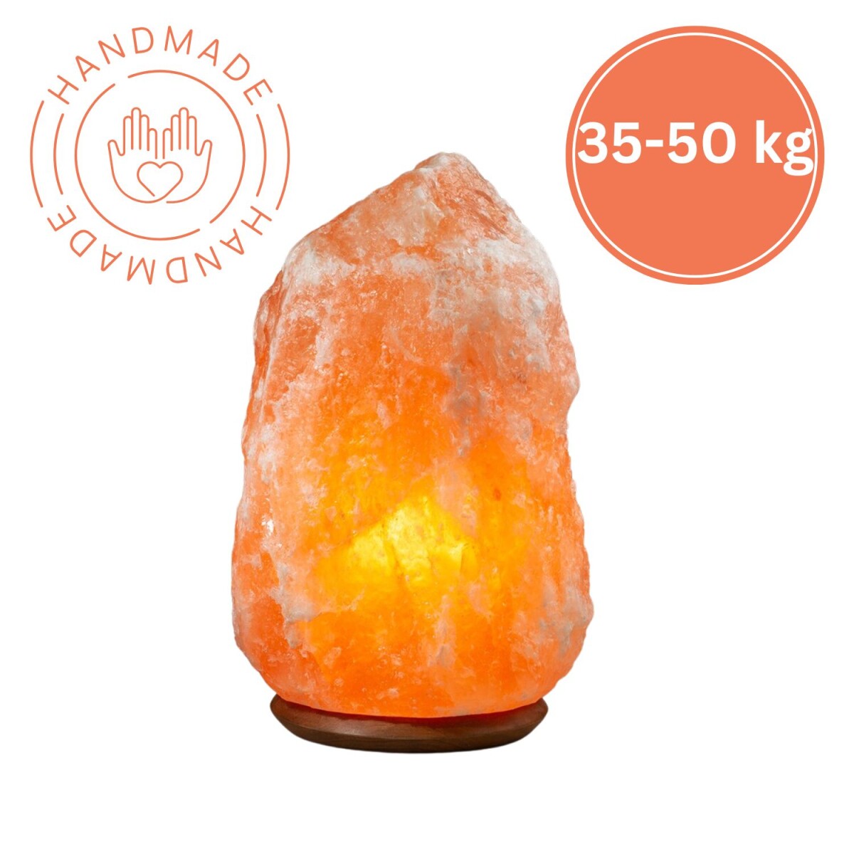 Cristallo di sale illuminato ROCK 35-50 kg - Cristallo di sa