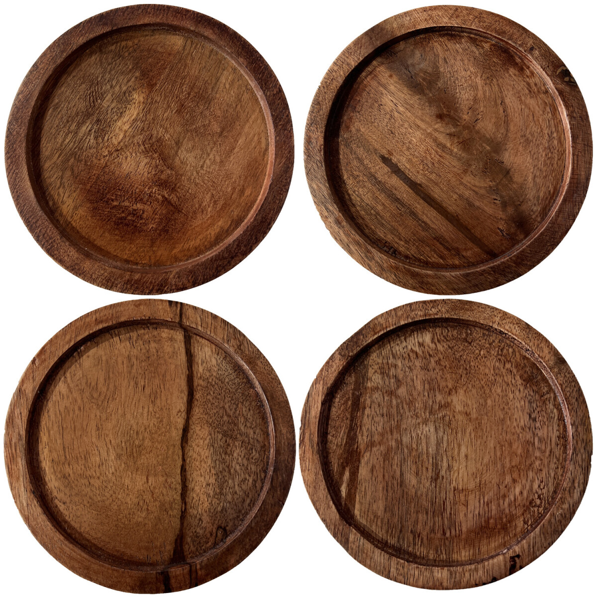 Set da 4 sottobicchieri vintage a forma di vaso da fiori, va
