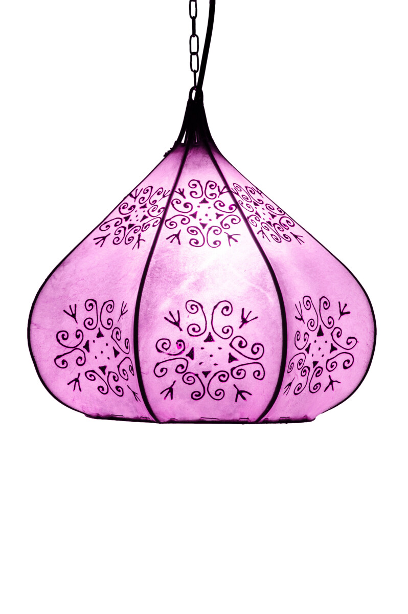 Lampada Hennalampe Kabir Lila 35 cm | Lampada orientale in p